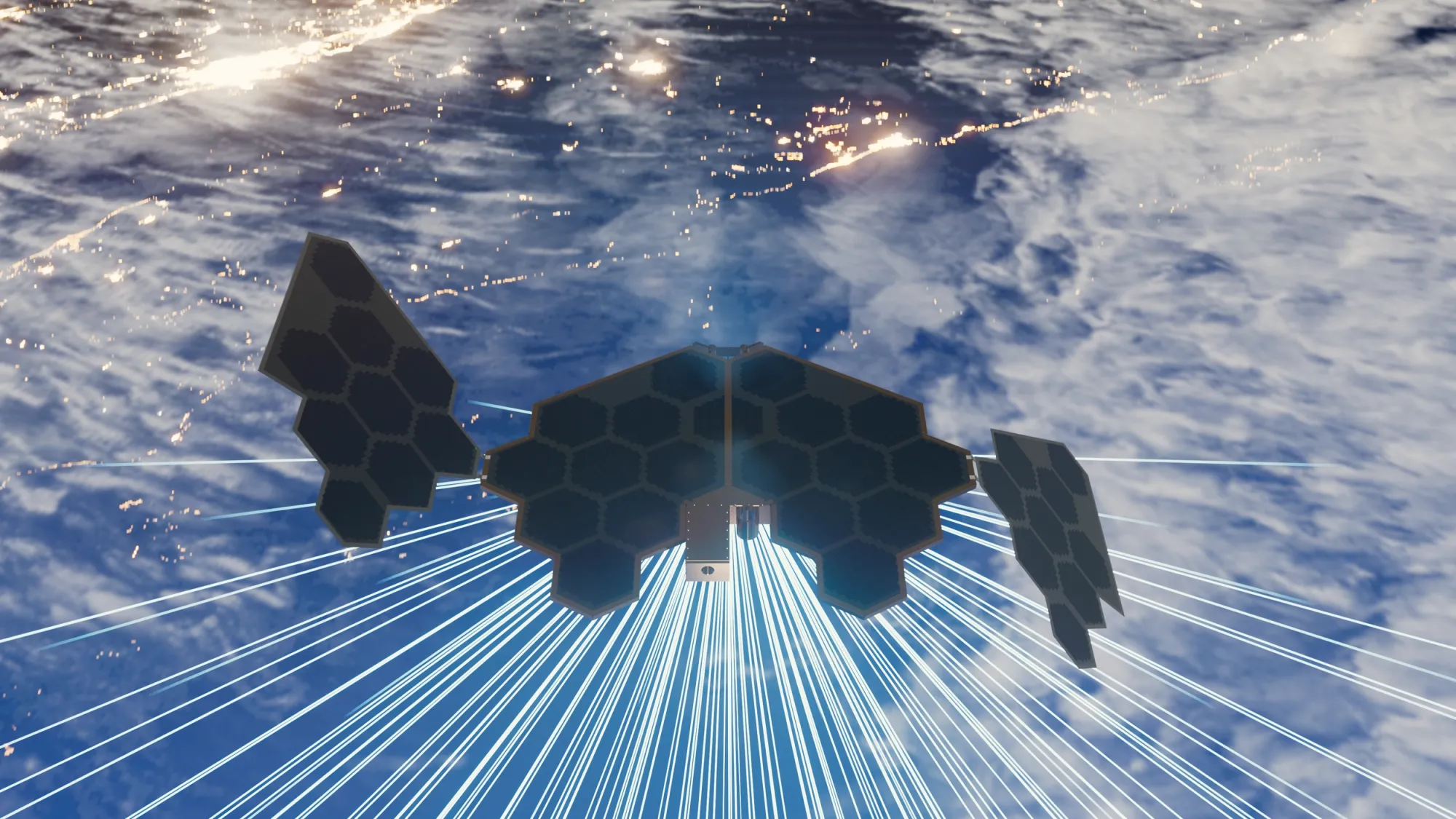 Meridian Space broadband satellite. Image: SpinLaunch